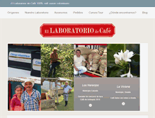 Tablet Screenshot of ellaboratoriodecafe.com